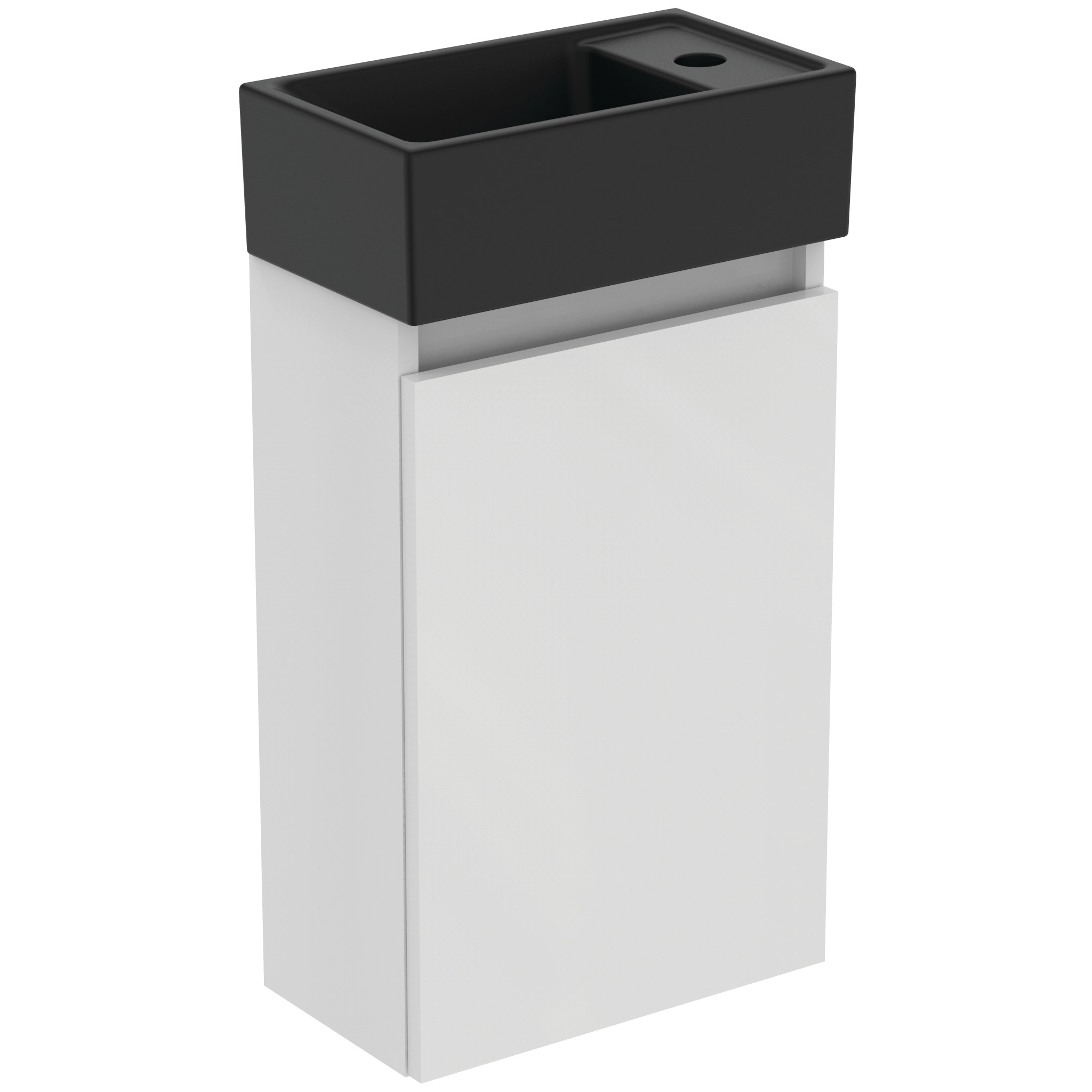 Ideal Standard Ide Pack Rechts Fonteinmeubel 1 Deur Gls Wht/Silk Black