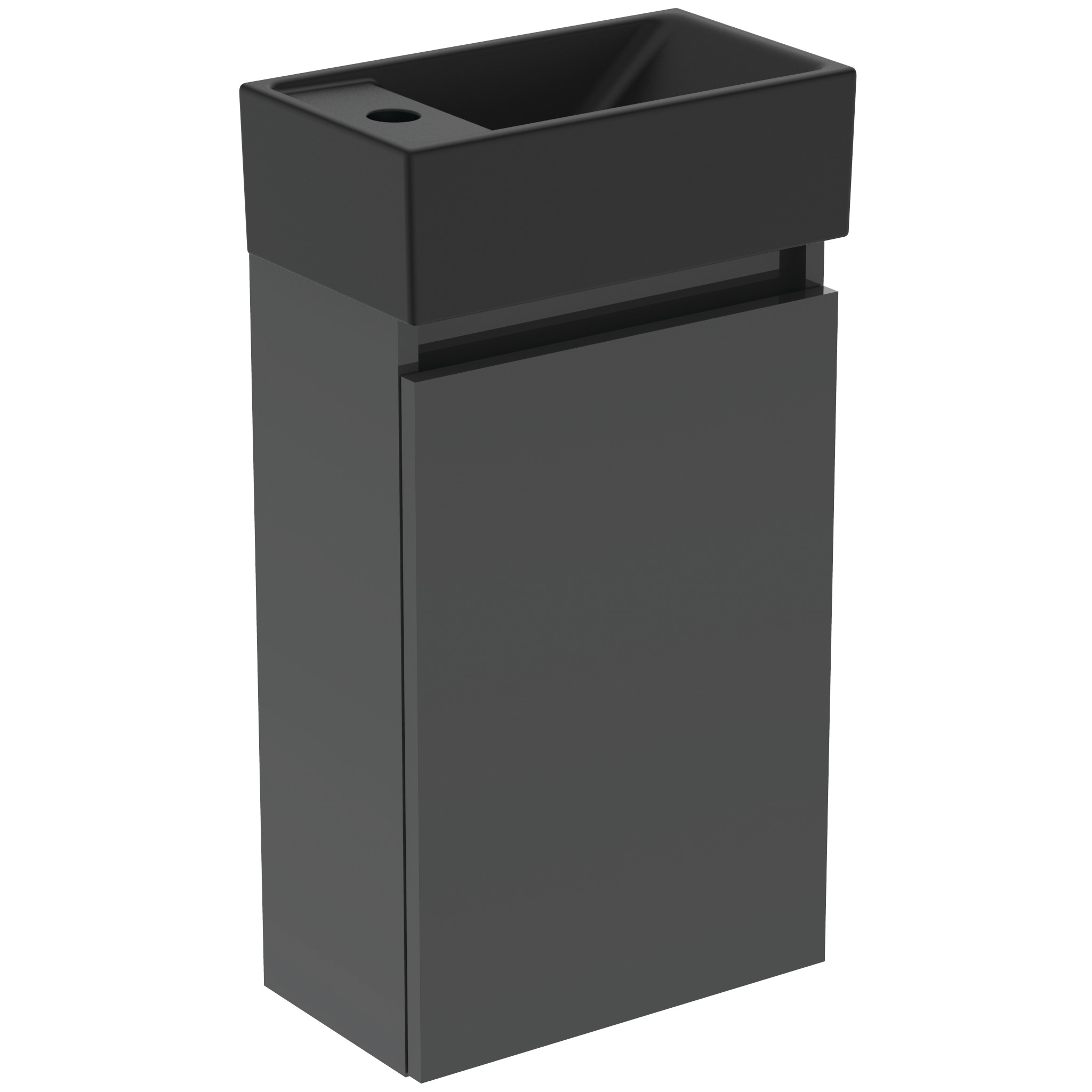 Ideal Standard Ide Pack Links Fonteinmeubel 1 Deur Mid Gry/Silk Black