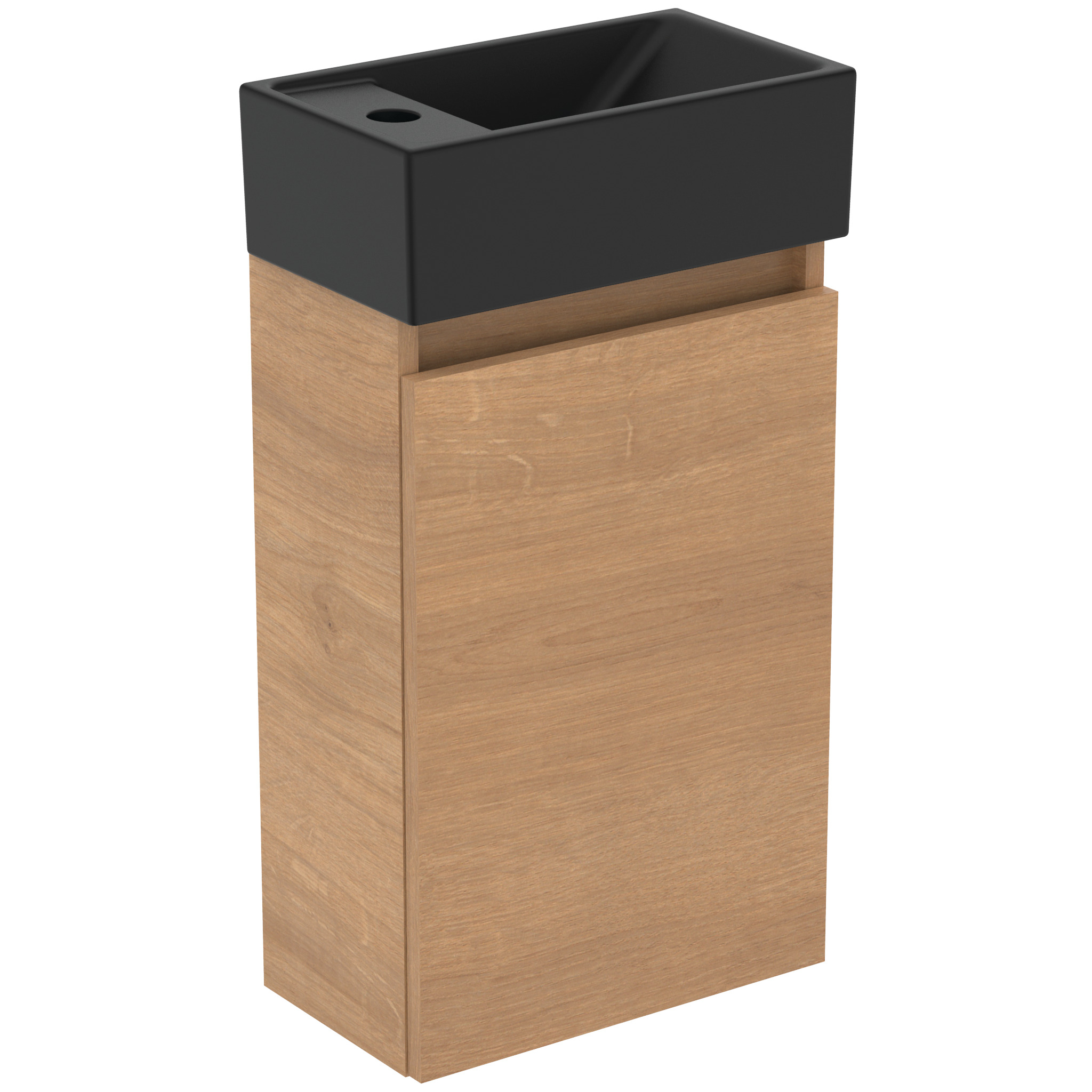 Ideal Standard Ide Pack Links Fonteinmeubel 1 Deur Na Oak/Silk Black