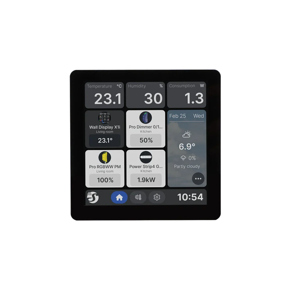 Shelly Wall Display X1i Black - SAWD-6A1XX10EU0-B