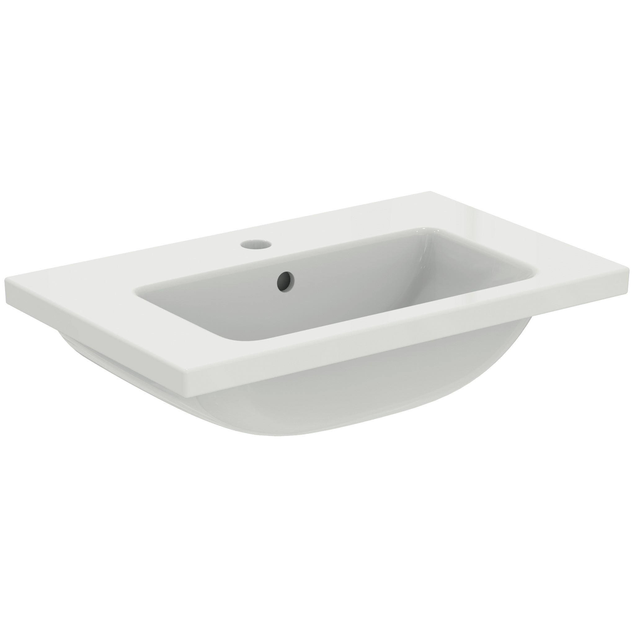 Ideal Standard Ide I.life S Wastafel 610X385X180Mm Met Kraangat En Overloop