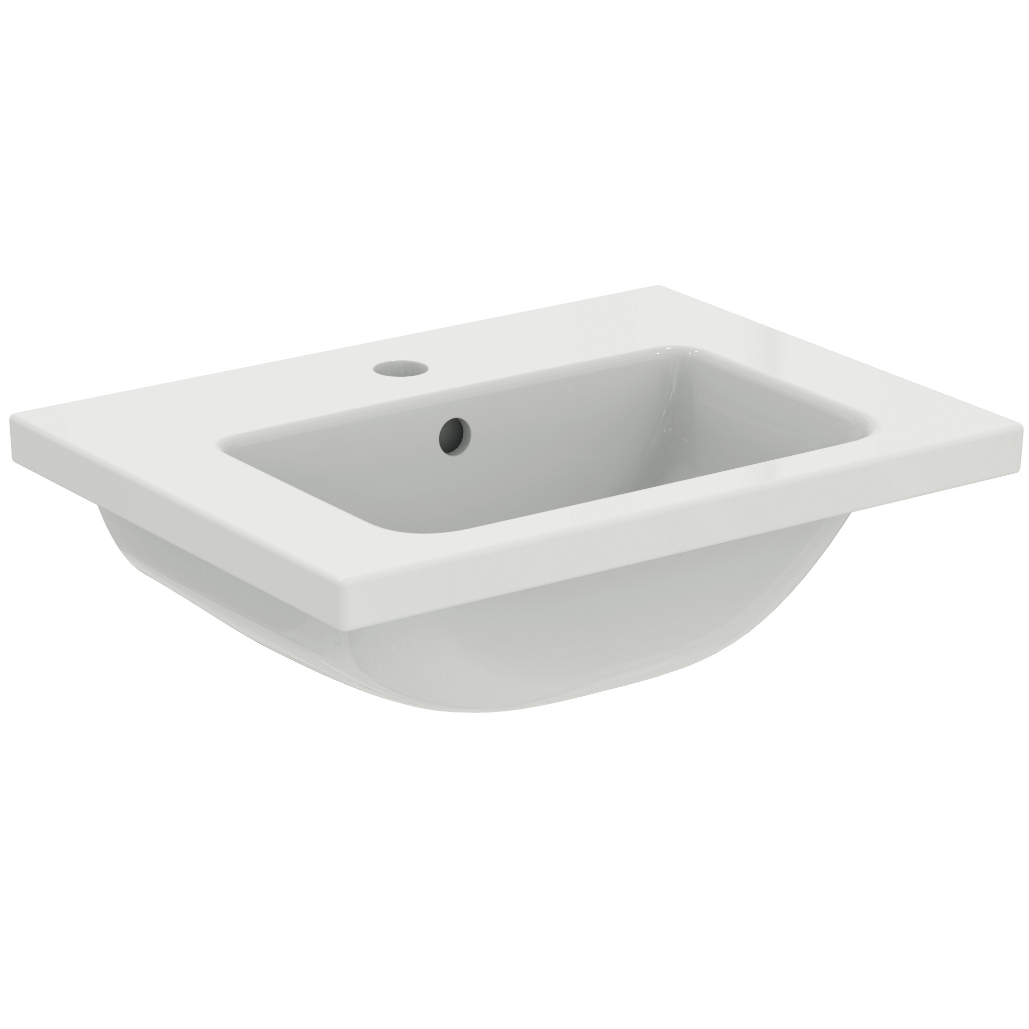 Ideal Standard Ide I.life S Wastafel 510X385X180Mm Met Kraangat En Overloop