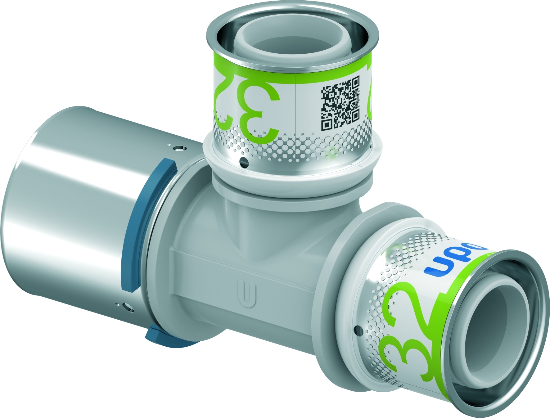 Uponor S-Press Plus T-Stuk Verlopend Ppsu 40X32X32Mm - Afbeelding 3