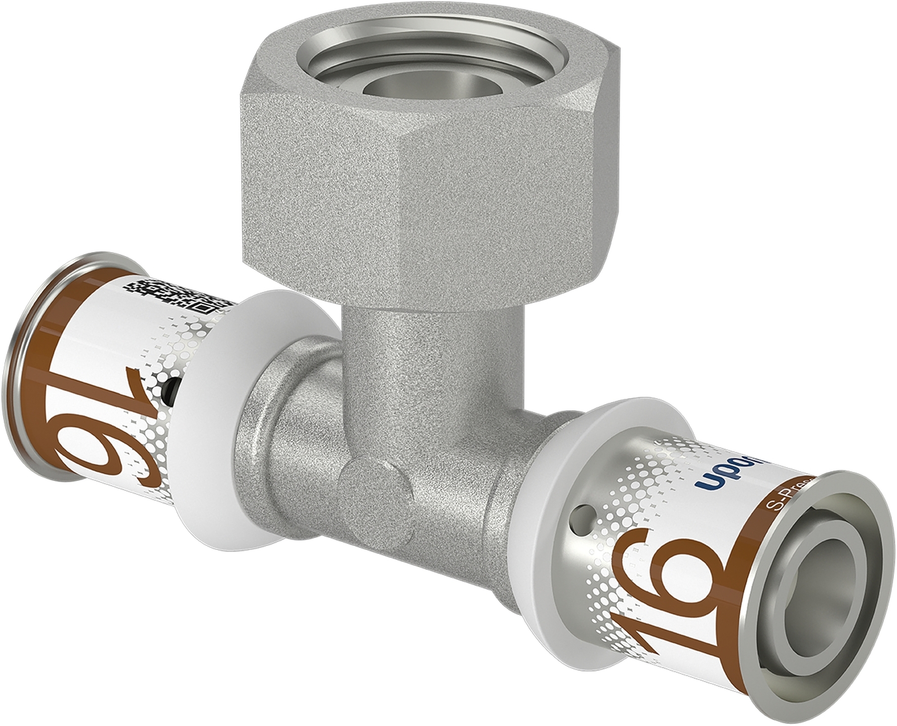 Uponor S-Press Plus Sk-T-Stuk Geberit 16Xg1/2Bix16Mm - Afbeelding 3