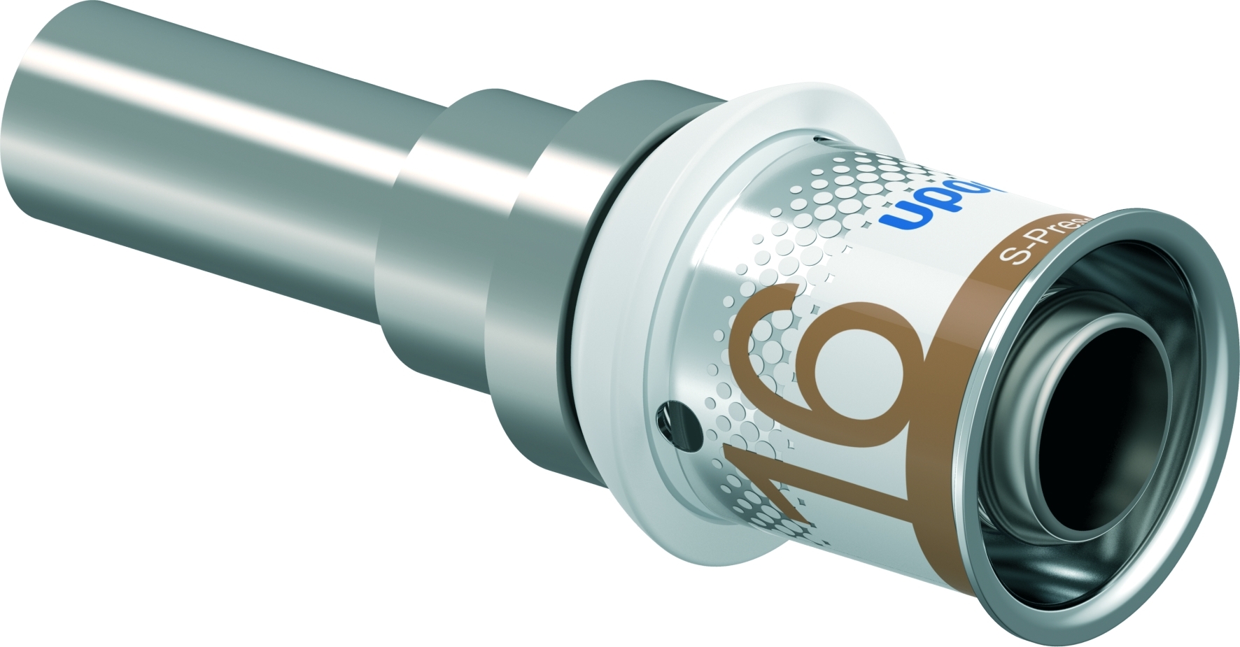 Uponor S-Press Plus Overgang Koper/Rvs 16-10Cu - Afbeelding 3