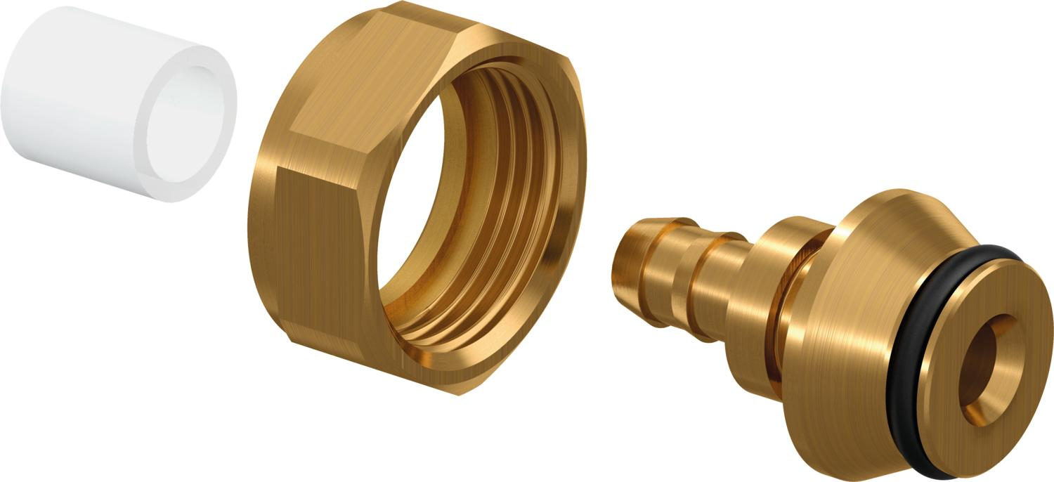 Uponor Minitec Euroconus Schroefkoppeling 9,9X1,1-G3/4Euro - Afbeelding 2