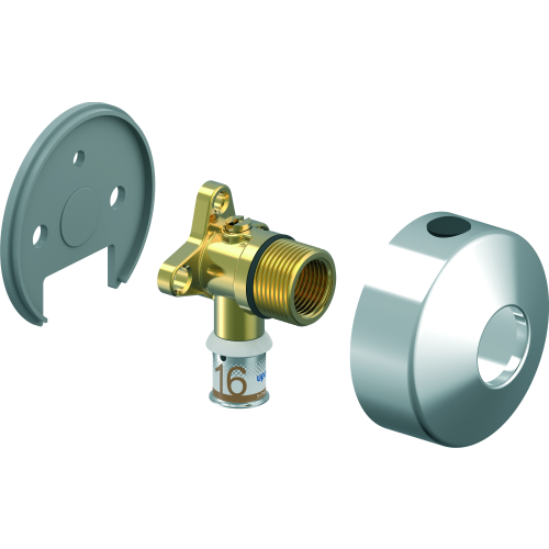 Uponor S-Press Plus Wandrozet Muurplaat 16Xrp3/4 Bi - Afbeelding 4