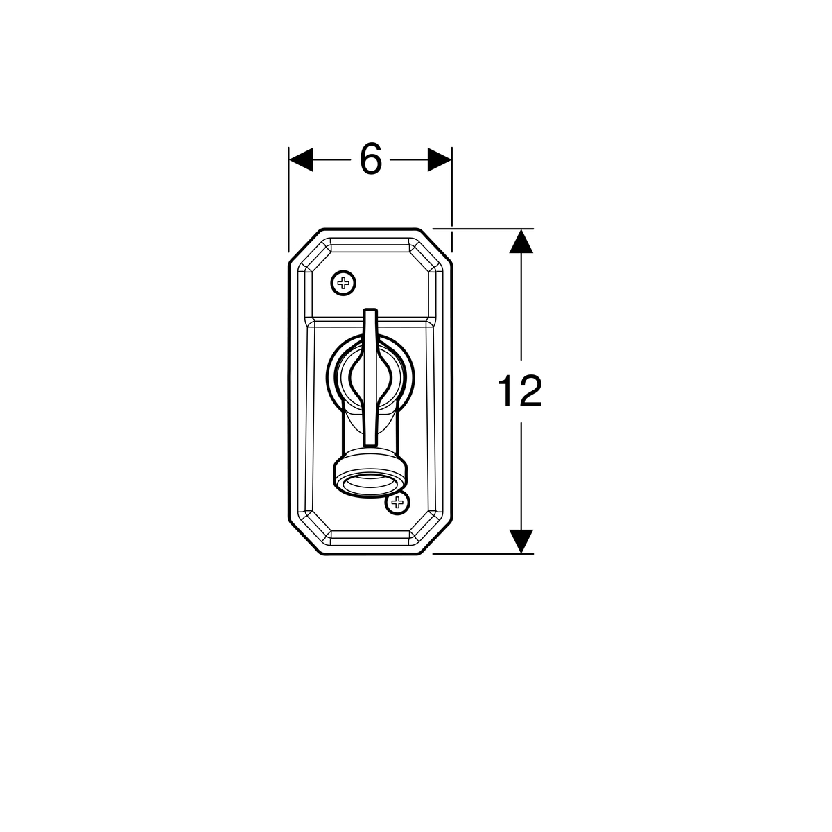 Geberit 300 Vorstvrije Buiten-Kraan 3/4 X 15Mm Chroom - Afbeelding 2