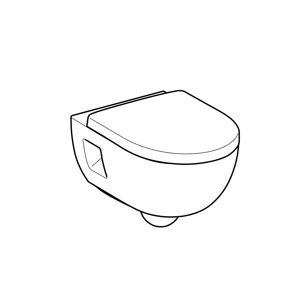 Geberit 300 Basic Rimfree Packwandcloset 28 Diepspoel - Afbeelding 4