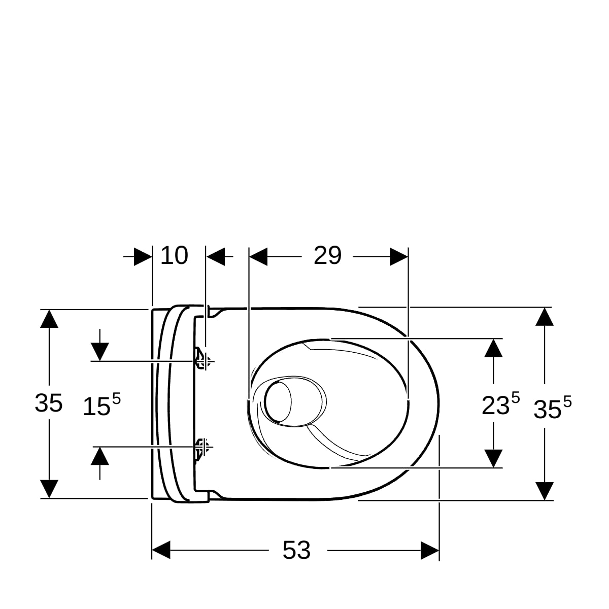 Geberit Geb Icon Pack W-Wc Diepspl. Turboflush Sc Qr Zit. W Keratect - Afbeelding 4