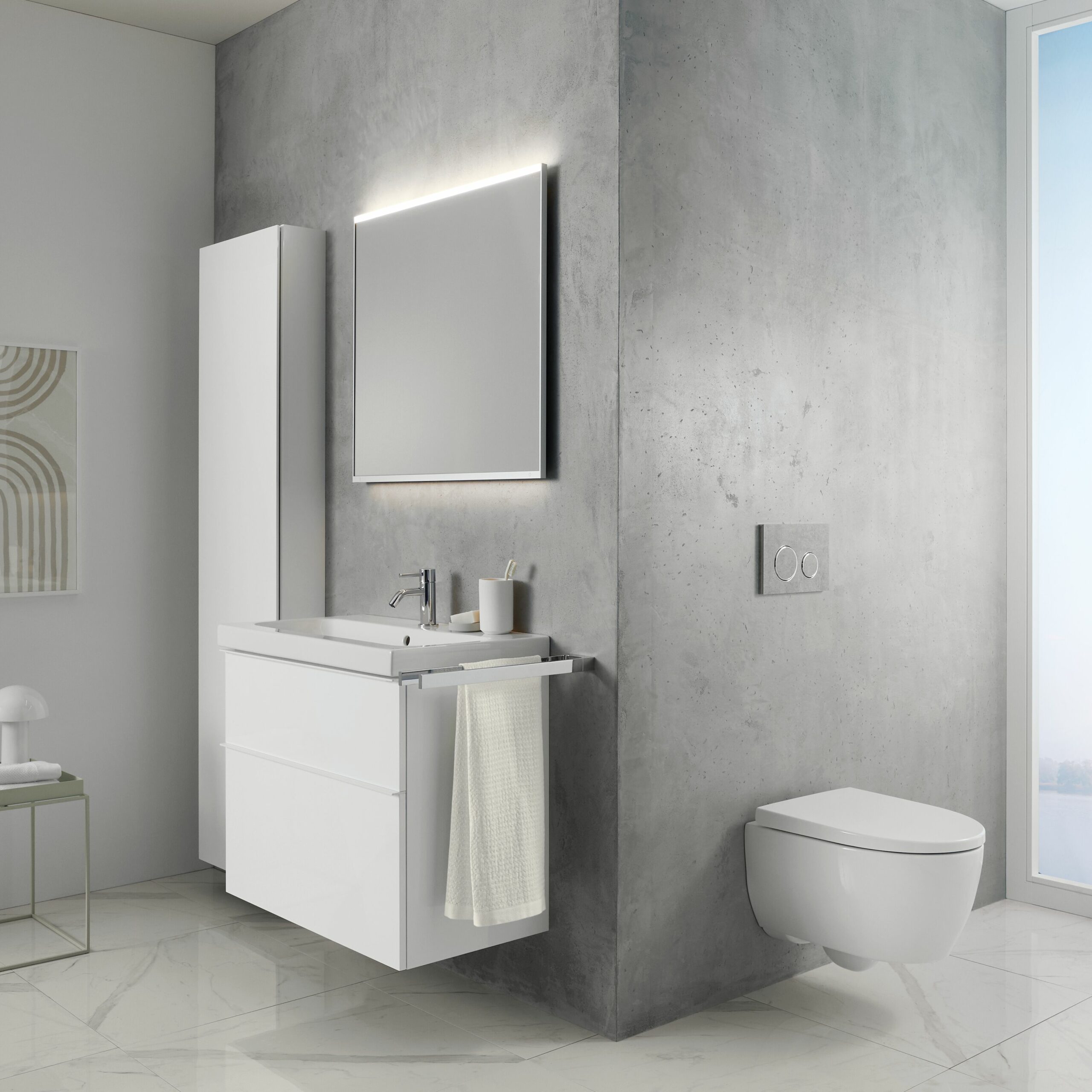 Geberit Icon C Pack W-Wc Diepspl. Tf Sc Qr Zitt. W Keratect - Afbeelding 7