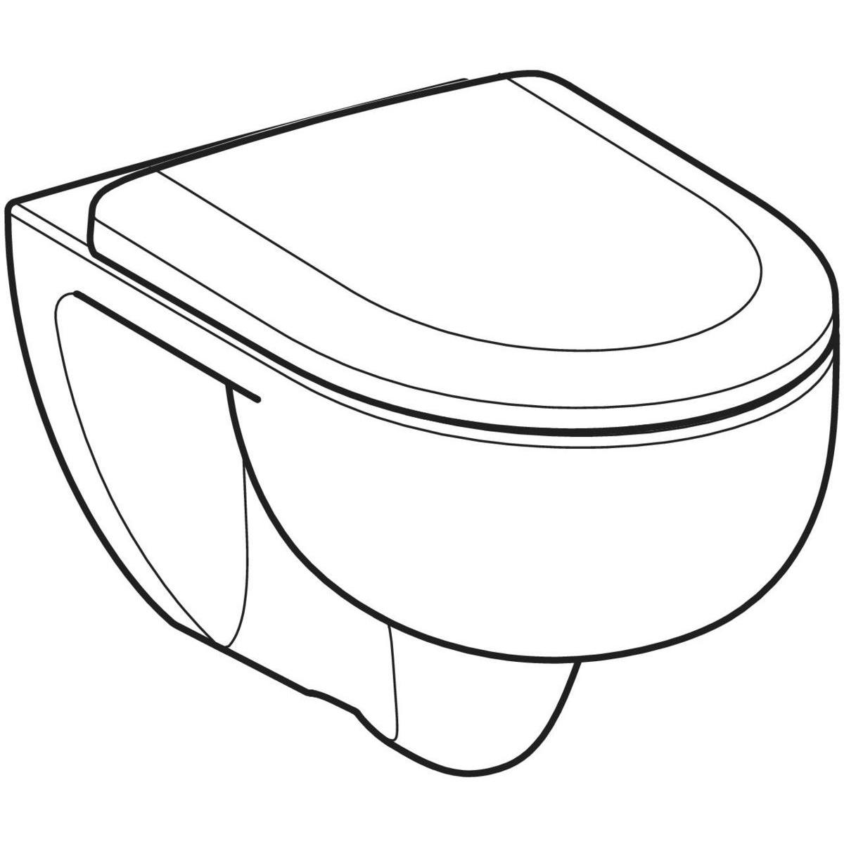 Geberit Renova Pack Wand-Wc Diep.turboflush Sc Qr Zitting W - Afbeelding 3