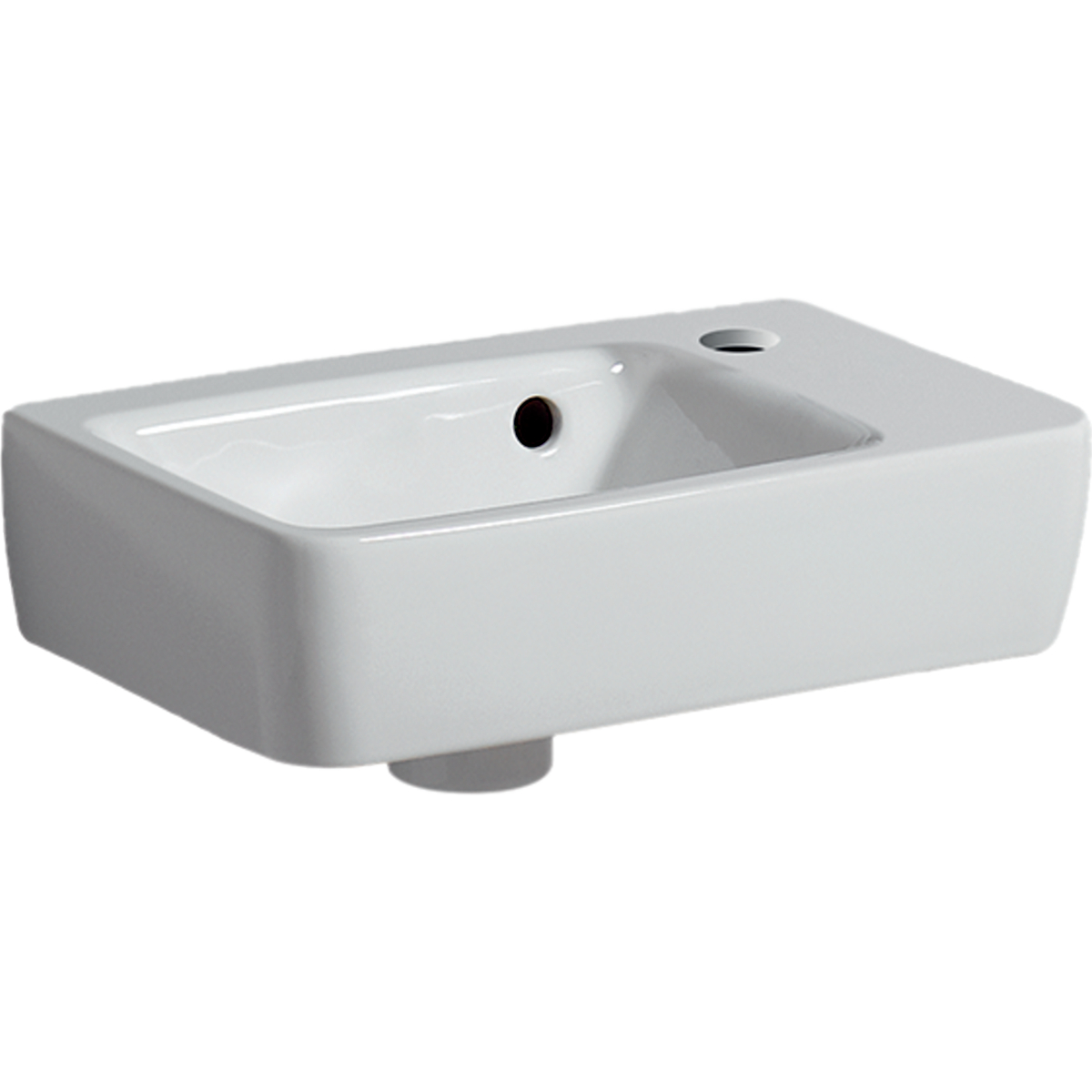 Geberit Renova Plan Fontein 36X25Cm Kraangat Rechts