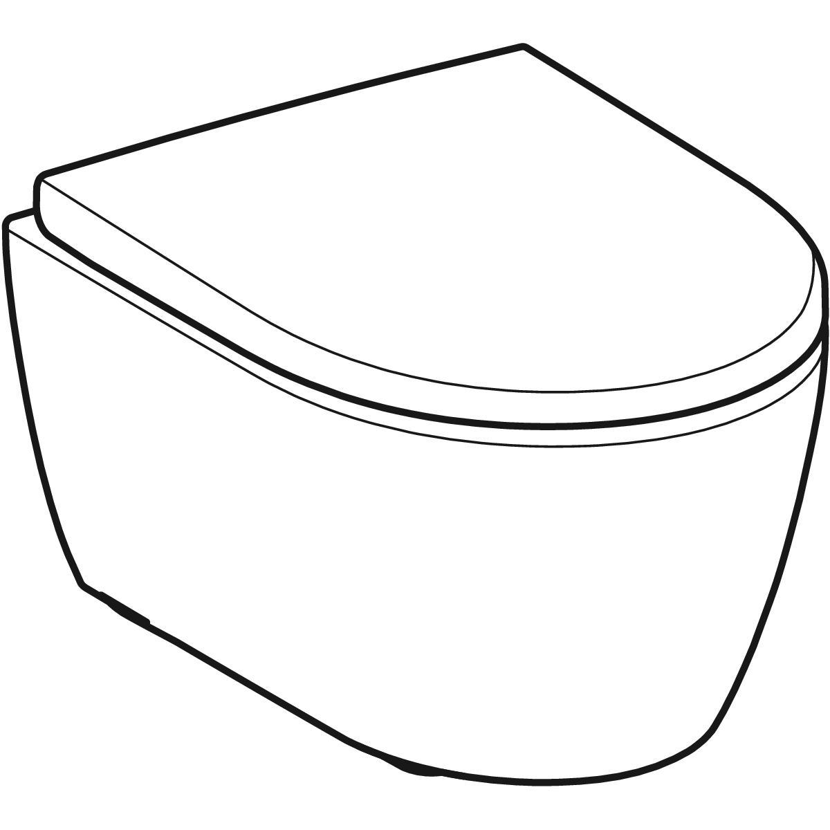 Geberit Icon Compact Set Wand-Wc, Rimfree, Wc-Zitting: - Afbeelding 4