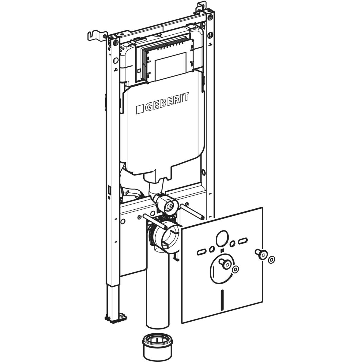 Geberit Duofix W.-Wc 114 Cm Sigma-8 Cm 6/3 Liter (2016) - Afbeelding 2