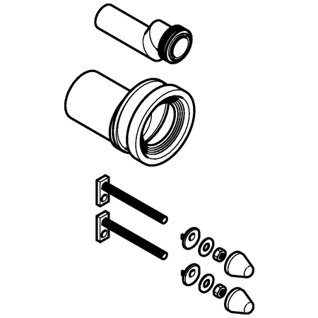 Geberit Speciaal Aansluitset Wand-Wc M.bevest. 405.116.00.1 - Afbeelding 2