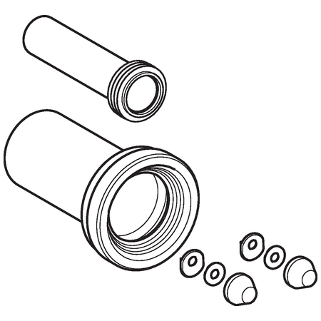 Geberit Aansluitset 9Cm Compl.152.426.46.1