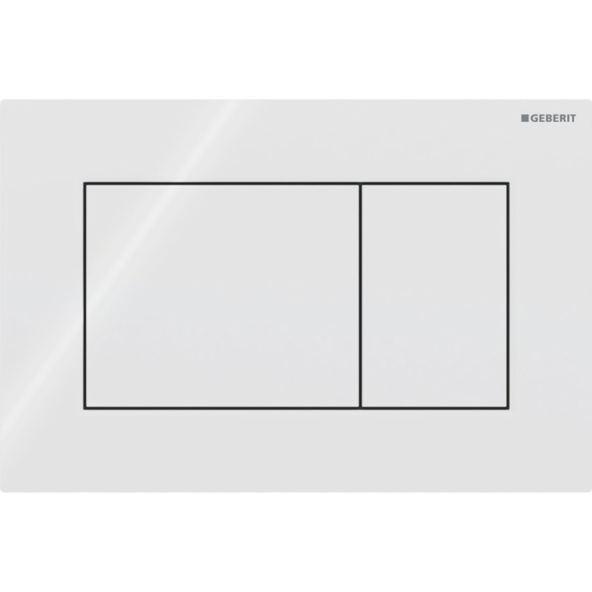 Geberit Bedieningspl Sigma01, 2-Toets, Alpien Wit