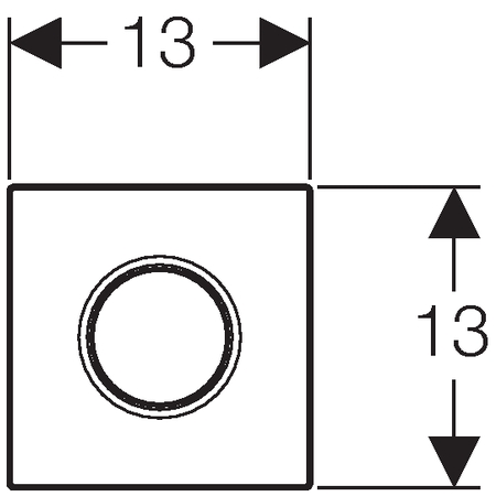 Geberit Sigma01 Urinoirsturingpneum. Wit 116.011.11.5