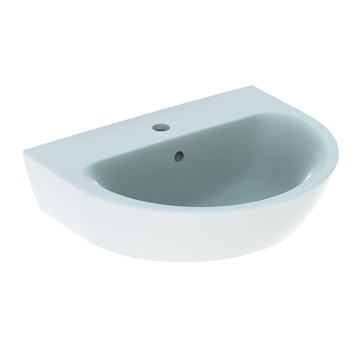 Geberit Renova Wastafel 55X45Cm M/Kr M/Ol Wit