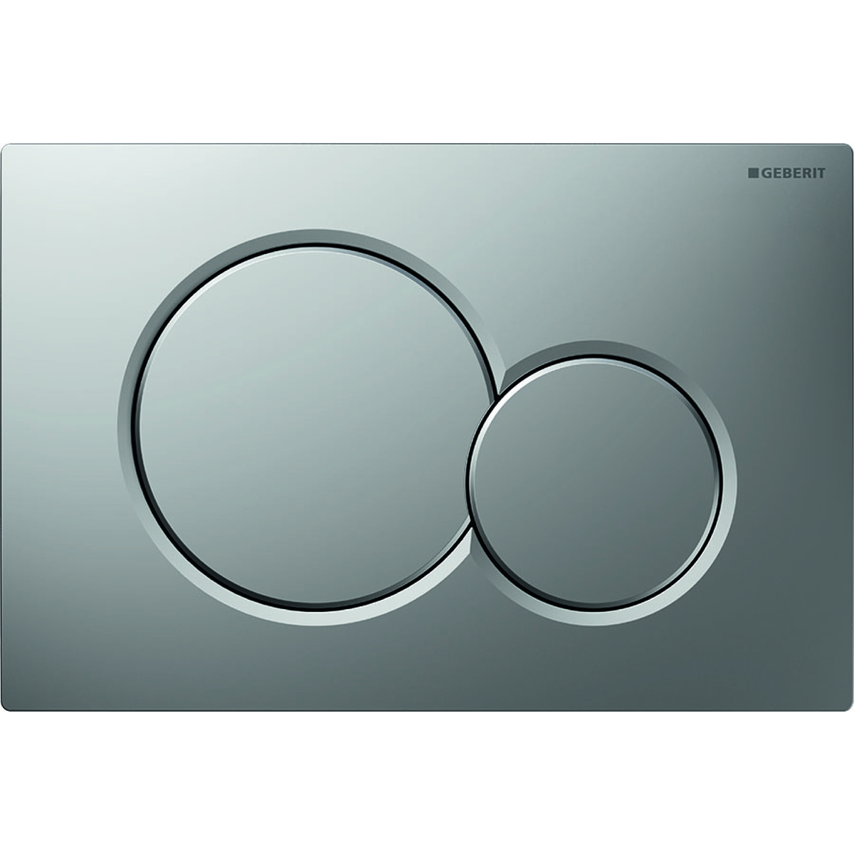 Geberit Sigma01 Bedieningspl. 2-Toets Mat Chroom Gelakt