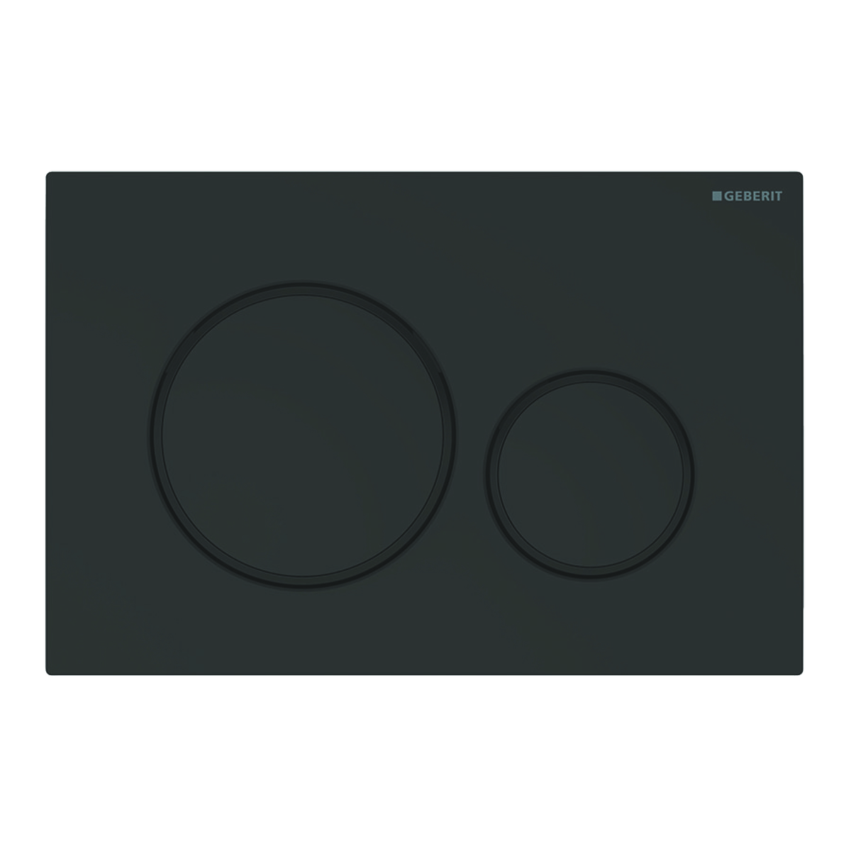 Geberit Sigma20 Bedieningspl. 2-Toets Matzwart Eas-To-Clean