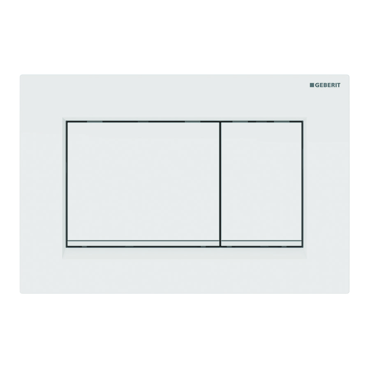 Geberit Sigma30 Bedieningspl. 2-Toets Wit Matwit