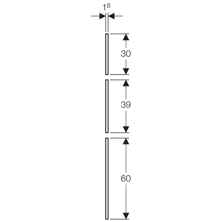 Geberit Gipsplaat Toiletmodulefrontbediening 442.331.00.1 - Afbeelding 2