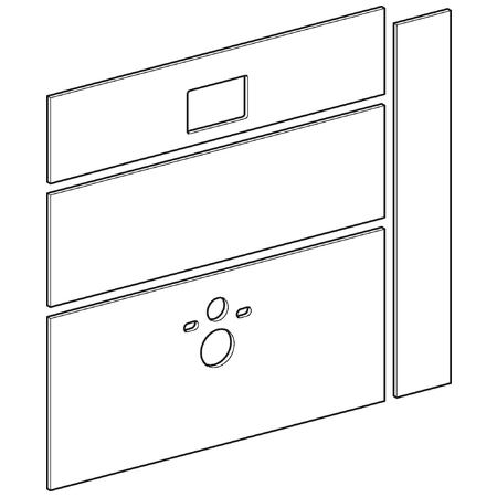 Geberit Gipsplaat Toiletmodulefrontbediening 442.331.00.1 - Afbeelding 4
