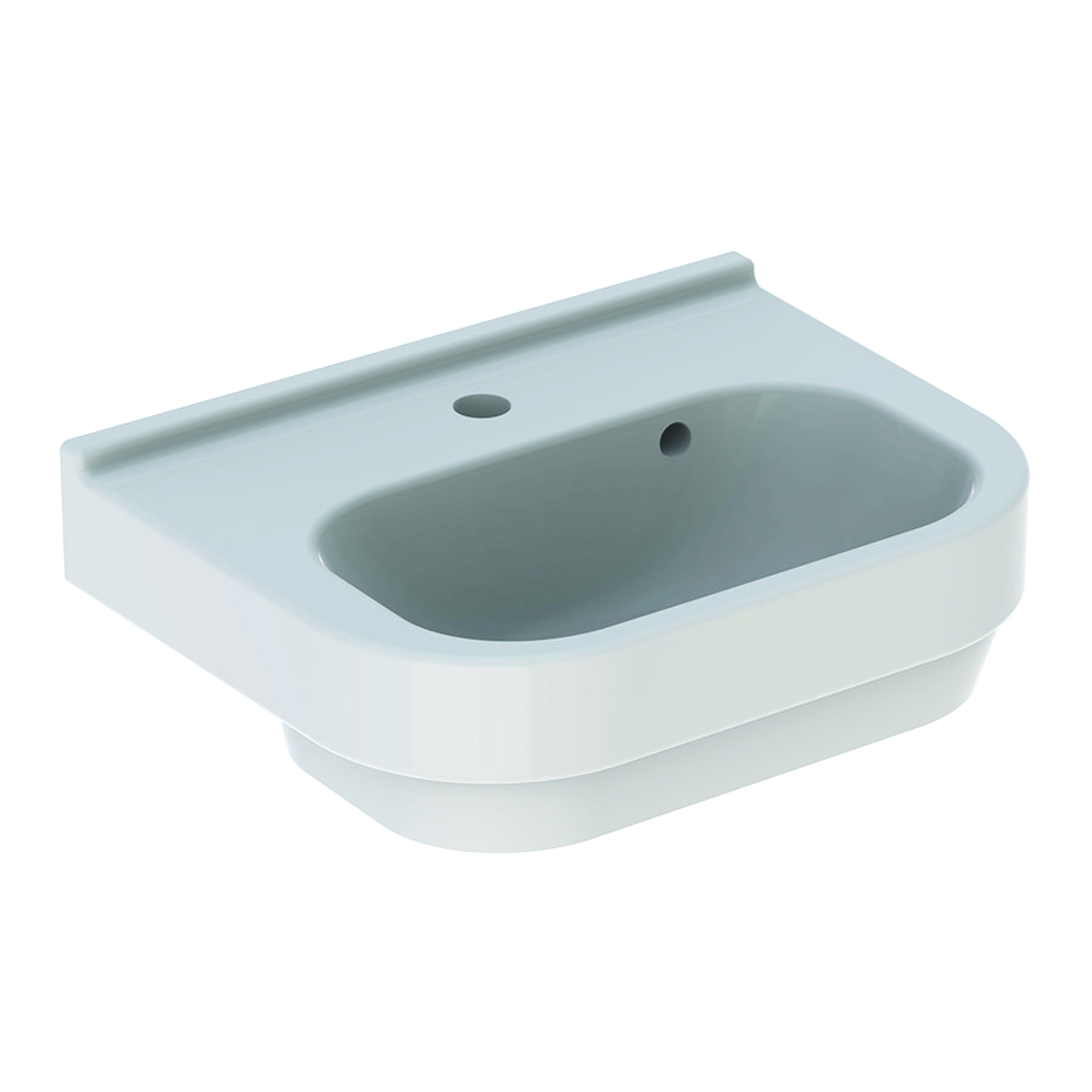 Geberit 300 Basic Wastafel 50X38Cm M/Kr M/Ol Wit