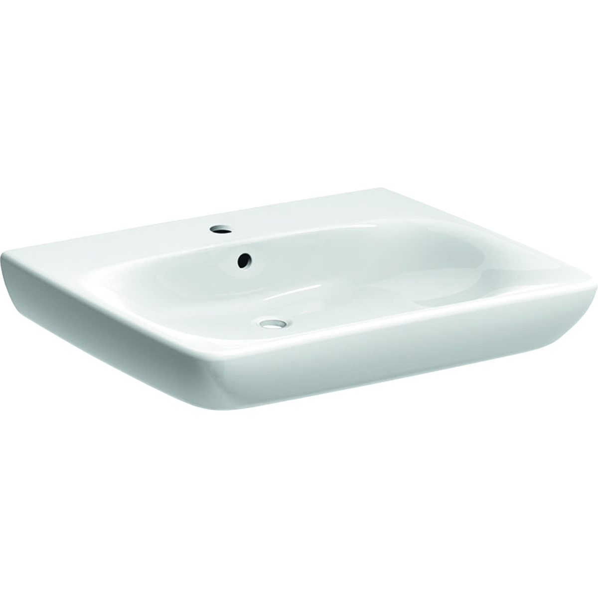 Geberit 300 Comfort Rolstoel- Wastafel 65X55Cm M/Kr