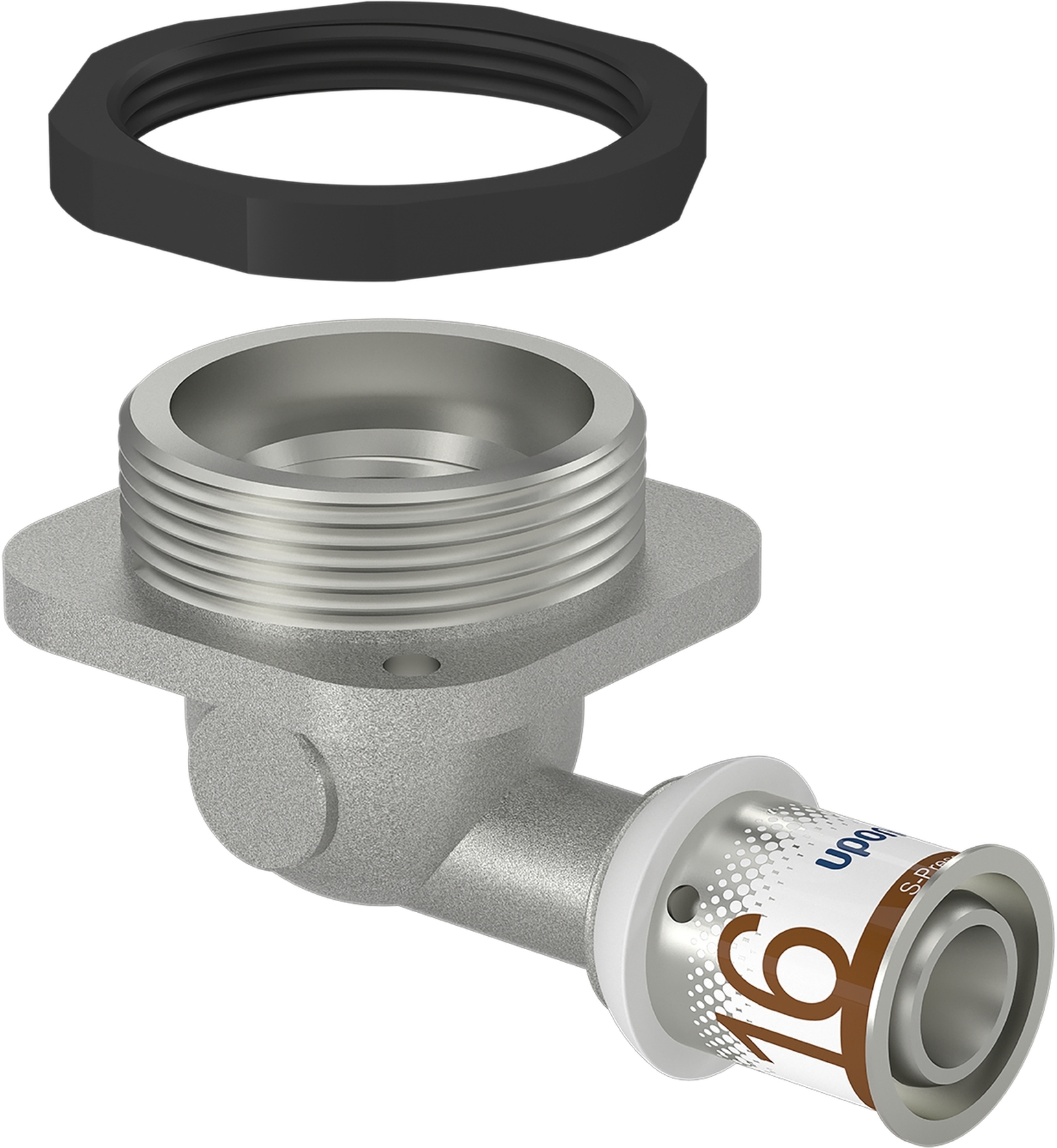 Uponor S-Press Plus Aansluitadapter 90Gr 16-Rp1/2 Bi
