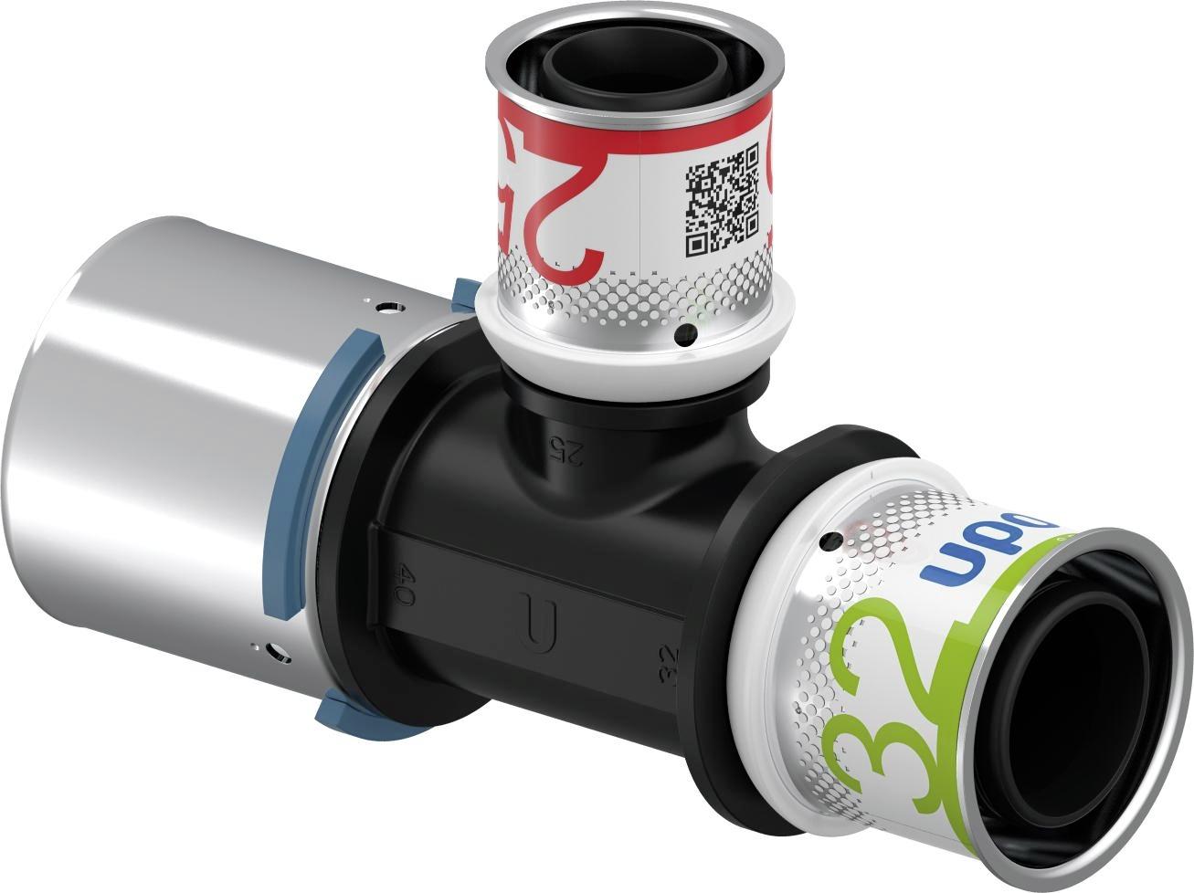 Uponor S-Press T-Stuk Verlopend 40X25X32Mm Ppsu - Afbeelding 2