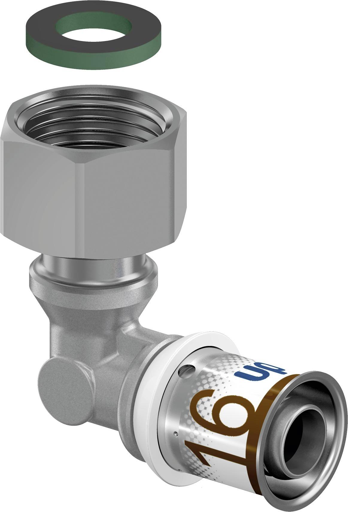 Uponor S-Press Plus Kniekoppeling Met Wartel 20Xg3/4 Bi