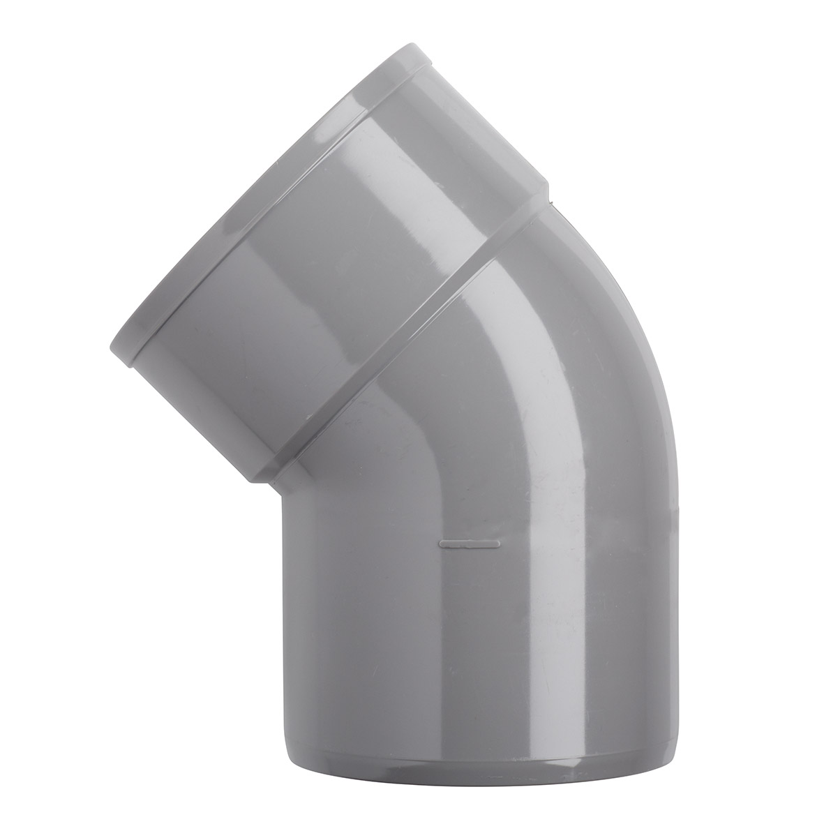 Pvc bocht 110mm, mof/spie 45 graden