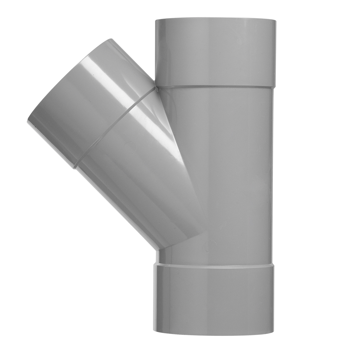 Pvc y-stuk 75mm 45 graden