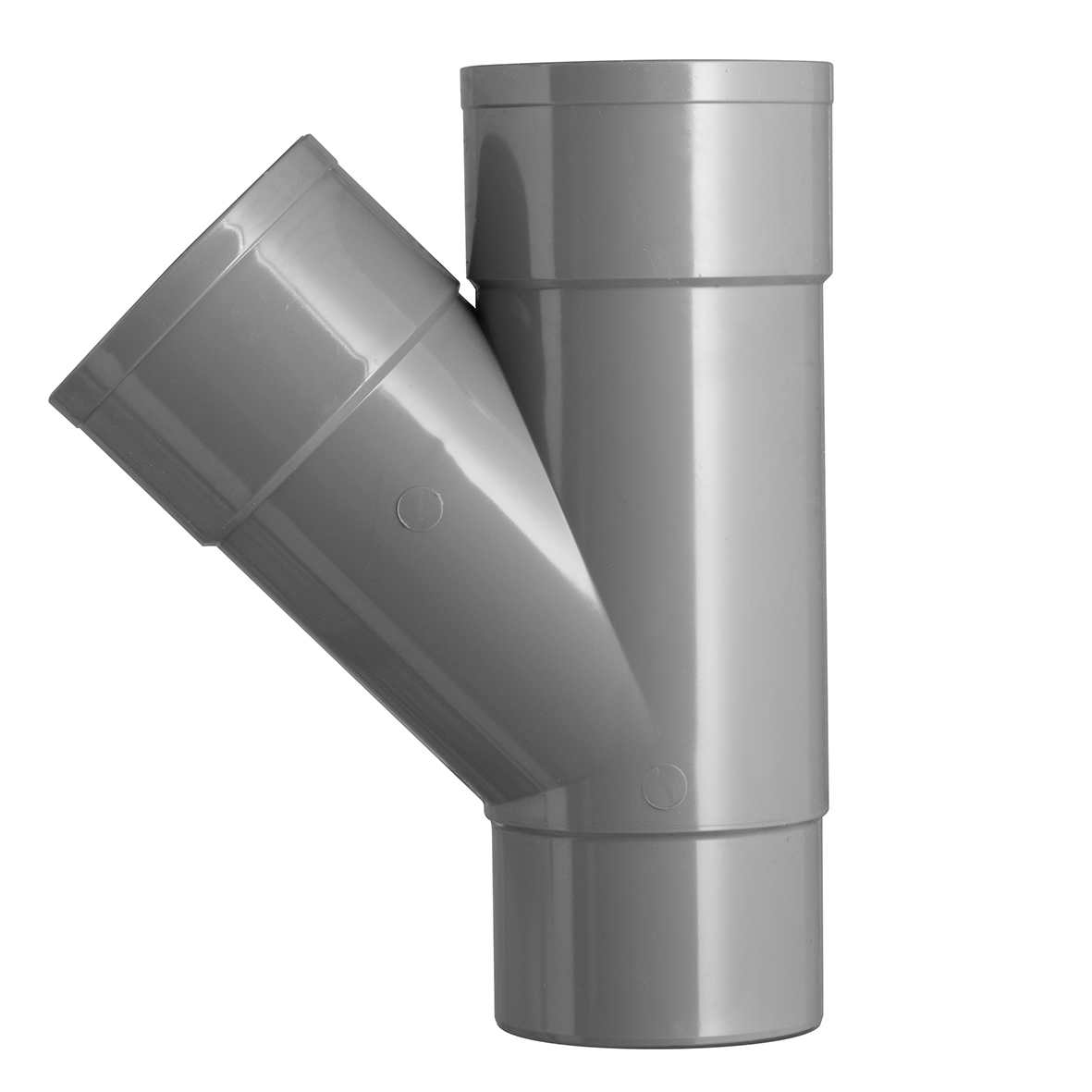 Pvc y-stuk 70mm 45 graden