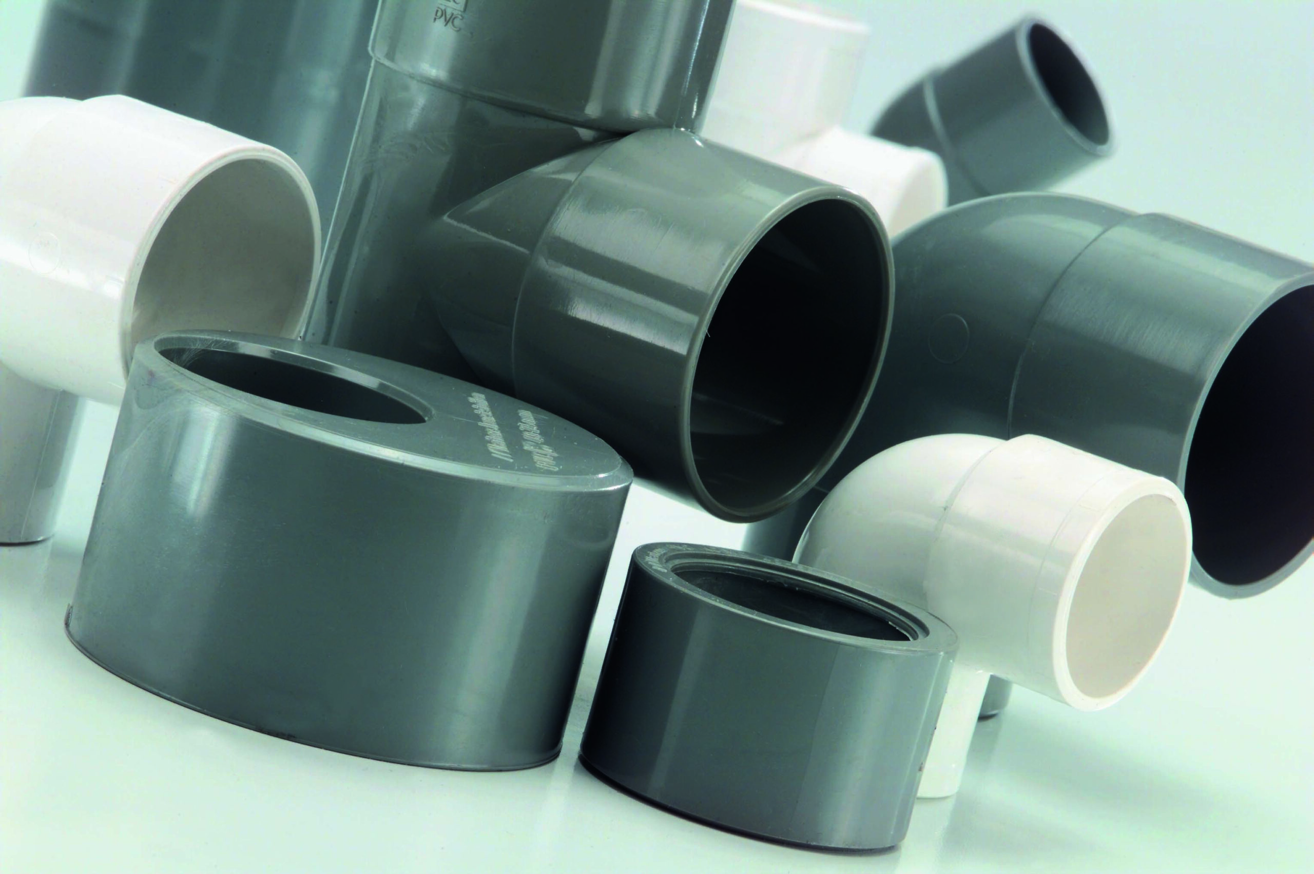 Pvc bocht 110mm, mof/mof 45 graden - Afbeelding 2