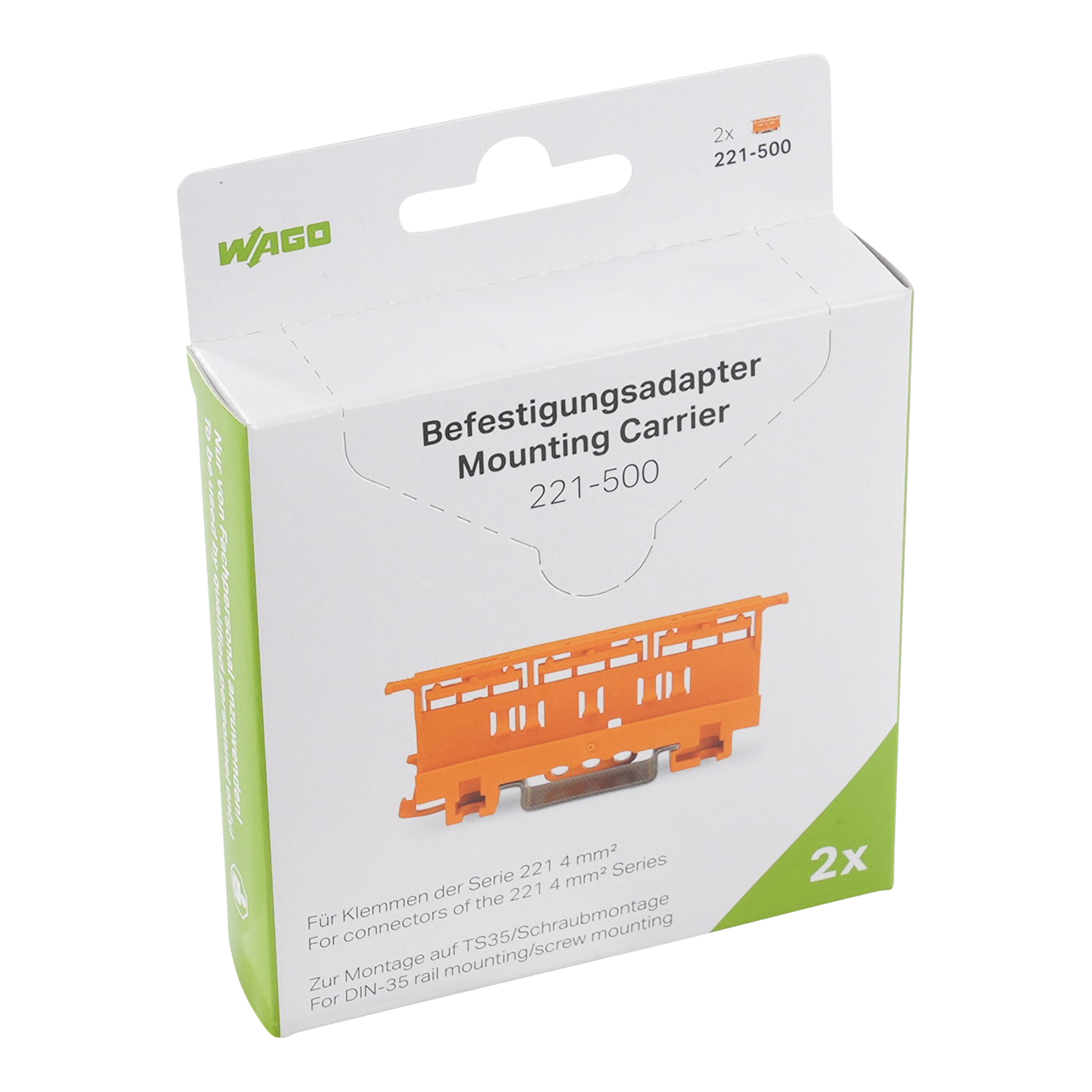 Wago Bevestigingsadapter T.b.v. 221 Serie - 2St In Blister - Afbeelding 2