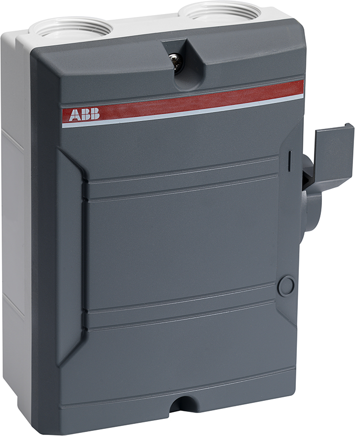 Abb Componenten Werkschakelaar 4P 40A Donkergrijs - Afbeelding 2