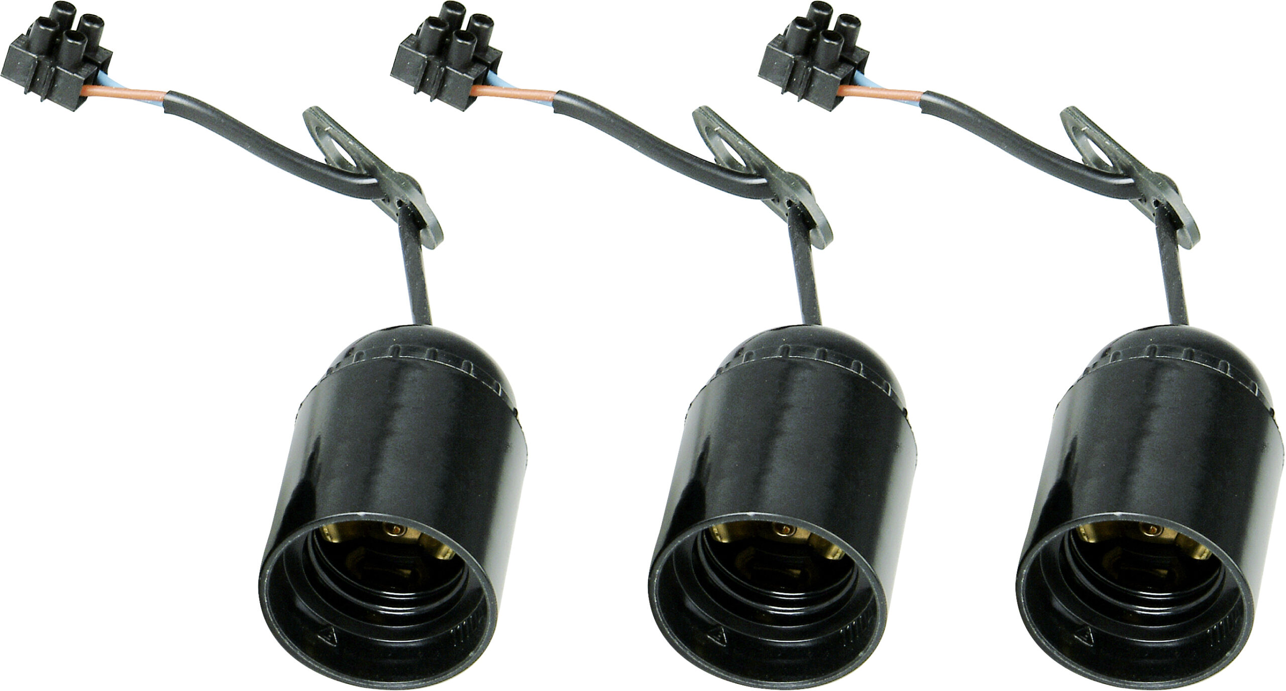 Kopp Verhuisfitting E27 3 Stuks Zwart