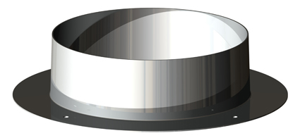 Burgerhout Buh Skyline Flex Plakplaat 158 Mm Rond Aluminium - Afbeelding 2
