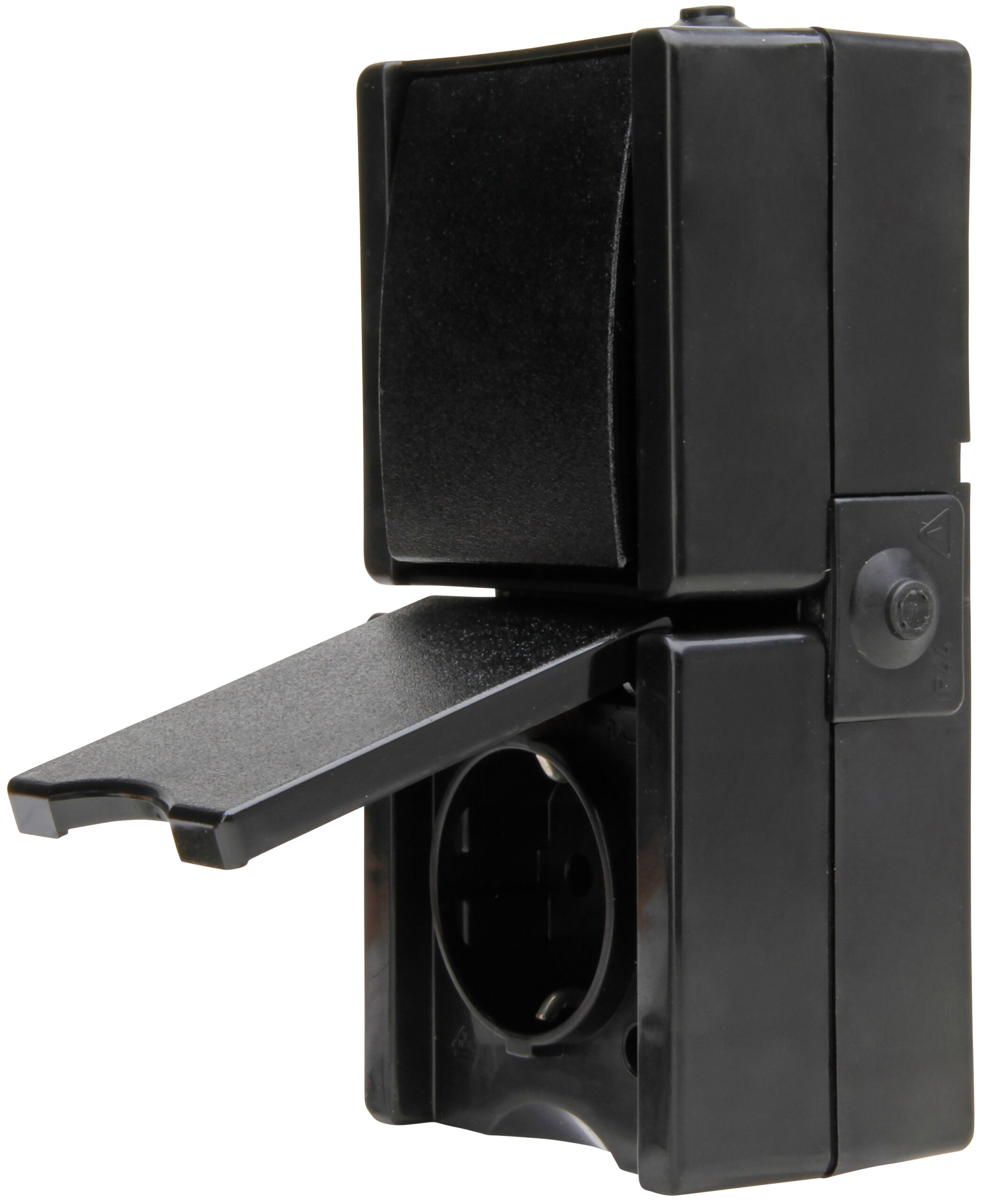 Kopp Proaqa Combinatie Wcd Ra 1V + Wissel Ip44 Zwart - Afbeelding 7