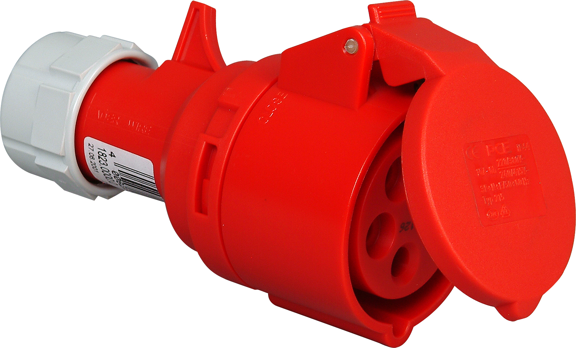 Kopp Cee Contrastekker 5P 32A 400V Rood