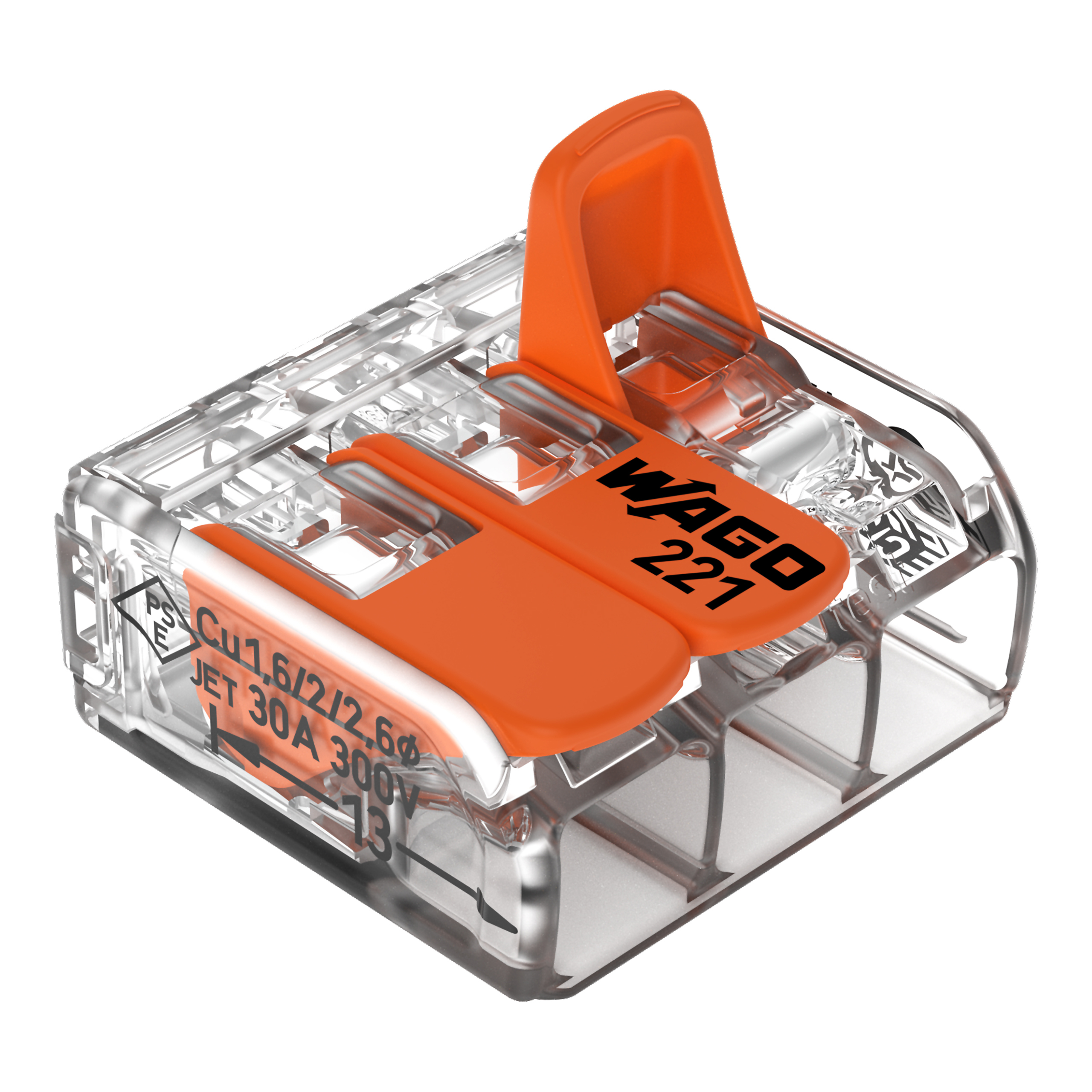 Wago Lasklem Soepel en Massief 221-613 3-voudig 0.5-6mm2 (per stuk!) - Afbeelding 8