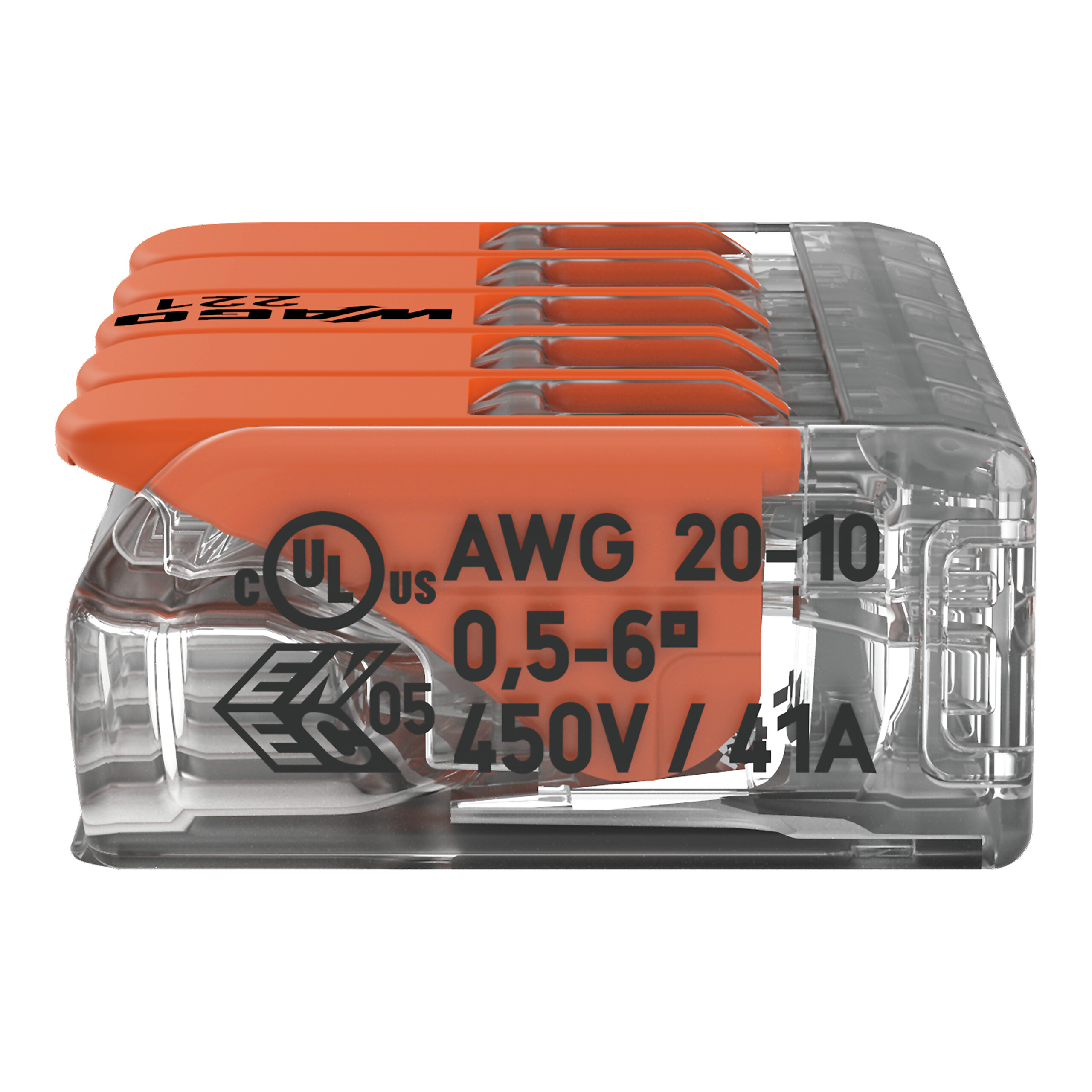 Wago Lasklem Soepel en Massief 221-615 5-voudig 0.5-6mm2 (per stuk!) - Afbeelding 11