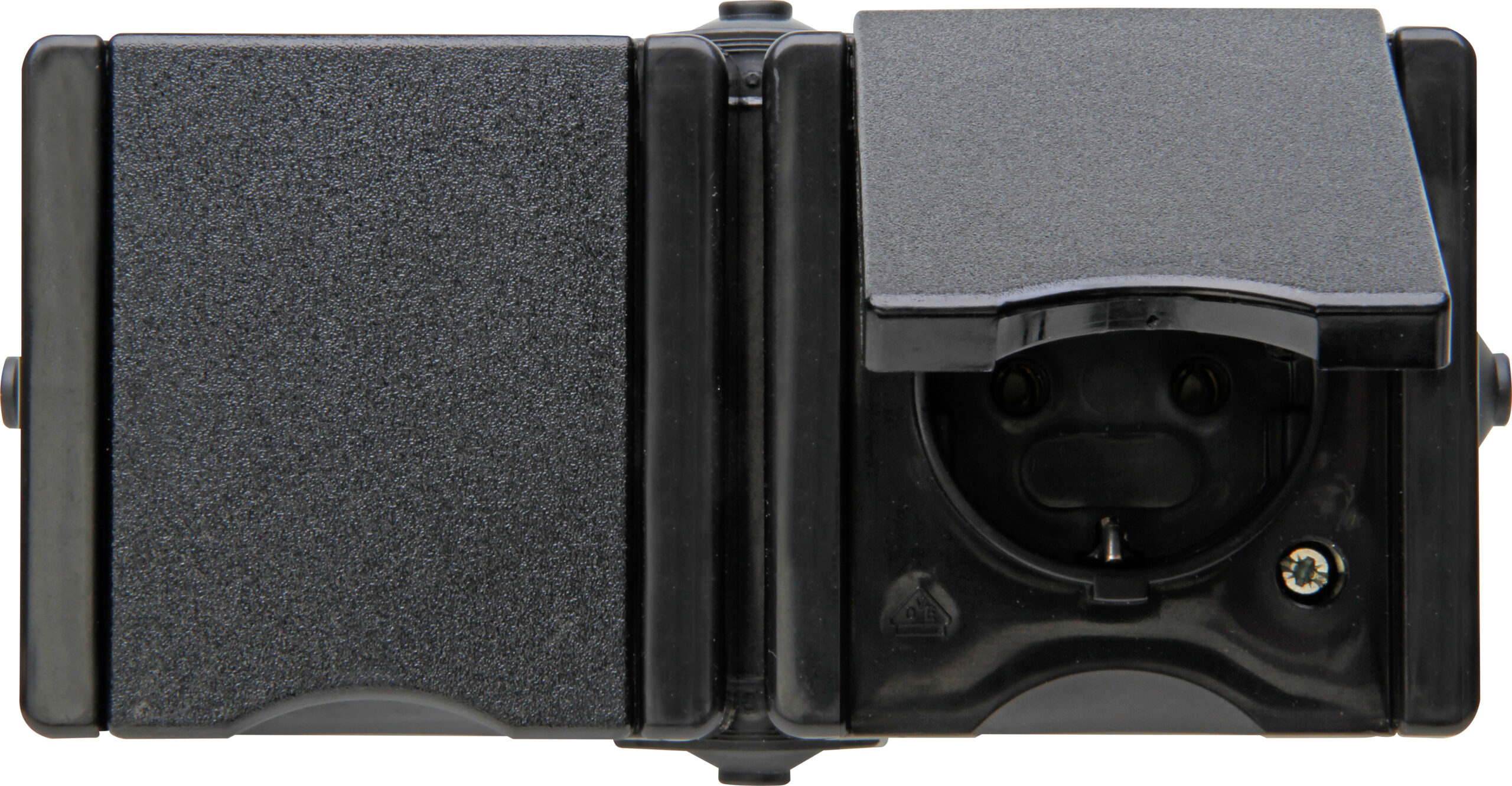 Kopp Proaqa Voorbedraad Wcd Ip44 2V Ra Horizontaal Zwart