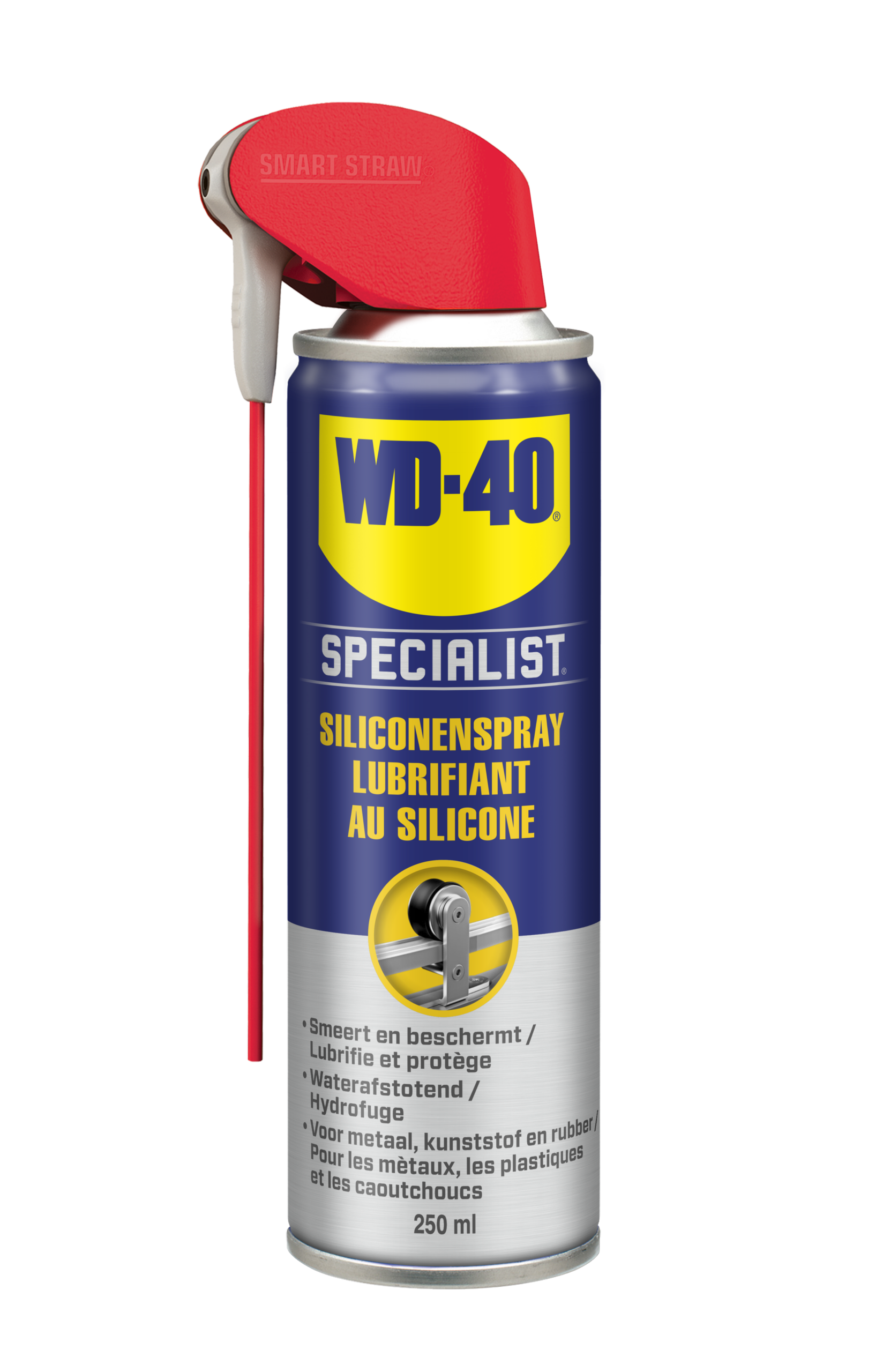 Wd40 Siliconenspray 250Ml Smart Straw Spuitbus