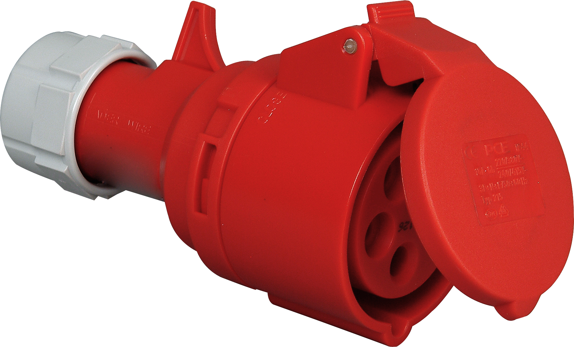 Kopp Cee Contrastekker 5P 16A 400V Rood