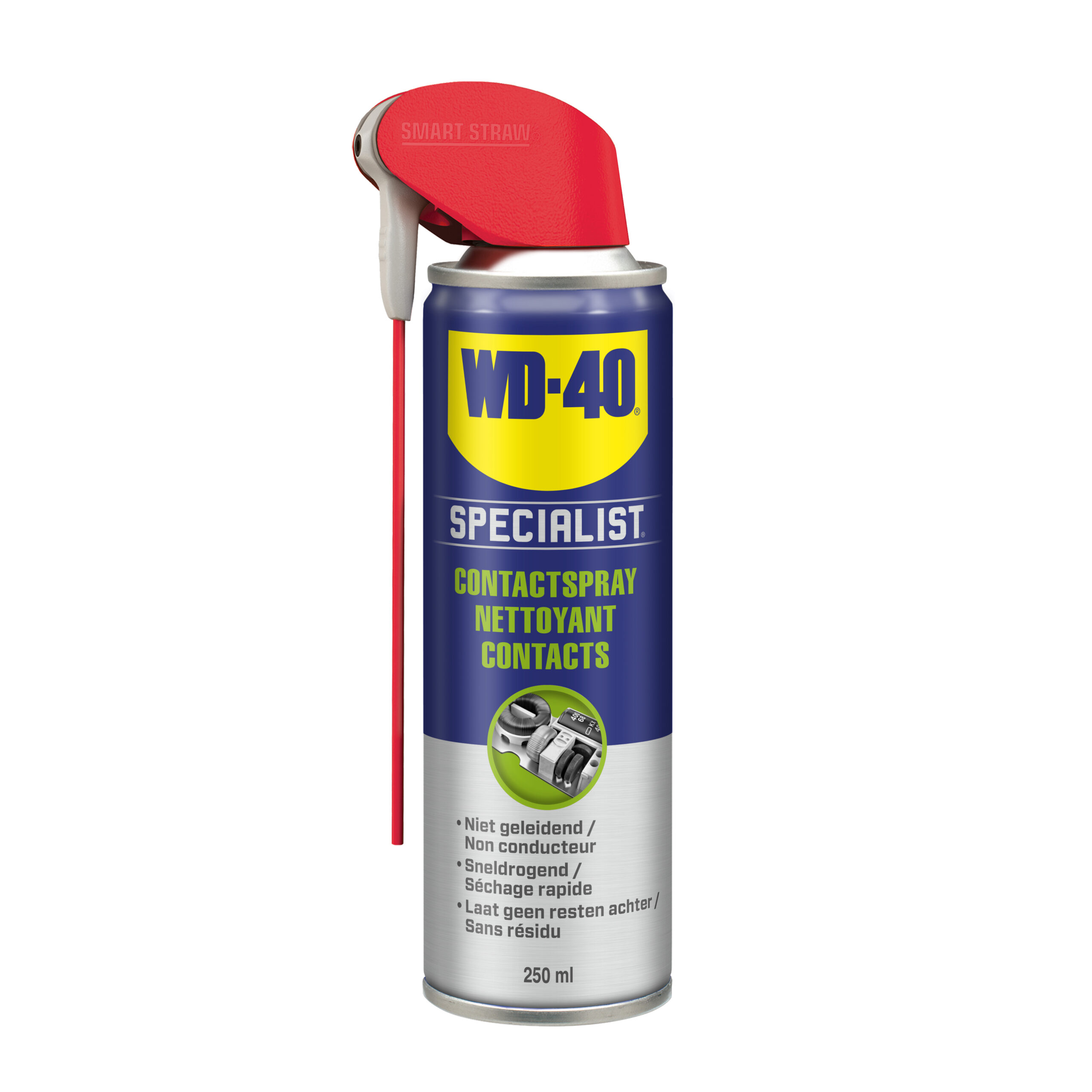 Wd40 Contactspray 250Ml Smart Straw Spuitbus